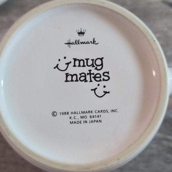 Hallmark Mug Mates 1988 “Love You Mom” Ceramic Mug w/ Lid Vintage Made in Japan - Picture 5 of 5